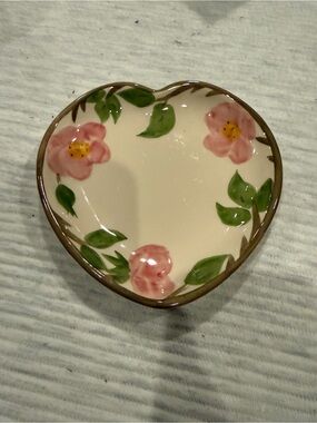Franciscan Desert Rose, 6 inch heart /candy bowl
